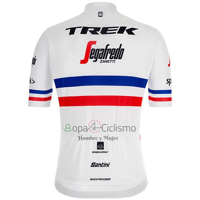 Trek Segafrojoo Ropa Ciclismo Culotte Corto 2018 Mangas Cortas Campeon Francia